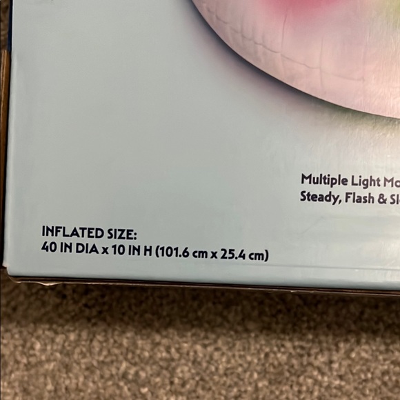 Bluescape LED Light-Up Pool Tube / Pool Float - Over 3ft wide - Up to 220lbs - Picture 4 of 9